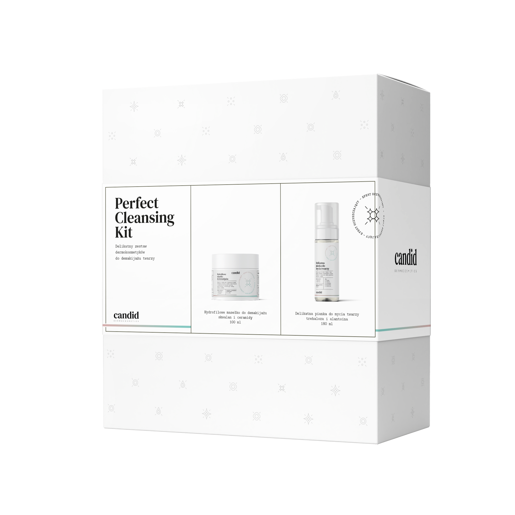 Candid Perfect Cleansing Kit  zestaw: hydrofilowe masełko do demakijażu, 100 ml + delikatna pianka do mycia twarzy, 180 ml