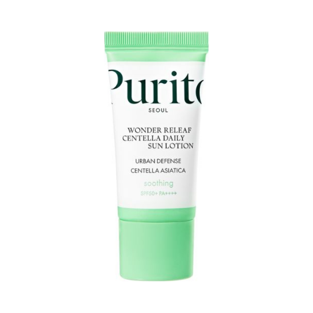 Purito Wonder Releaf Centella MINI ultralekki krem przeciwsłoneczny SPF50+ PA++++, 15 ml