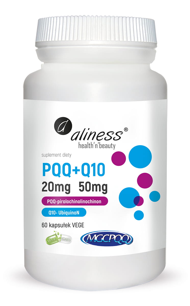 Aliness suplement diety PQQ + Q10 20 mg+ 50 mg, 60 kaps./1 opak.