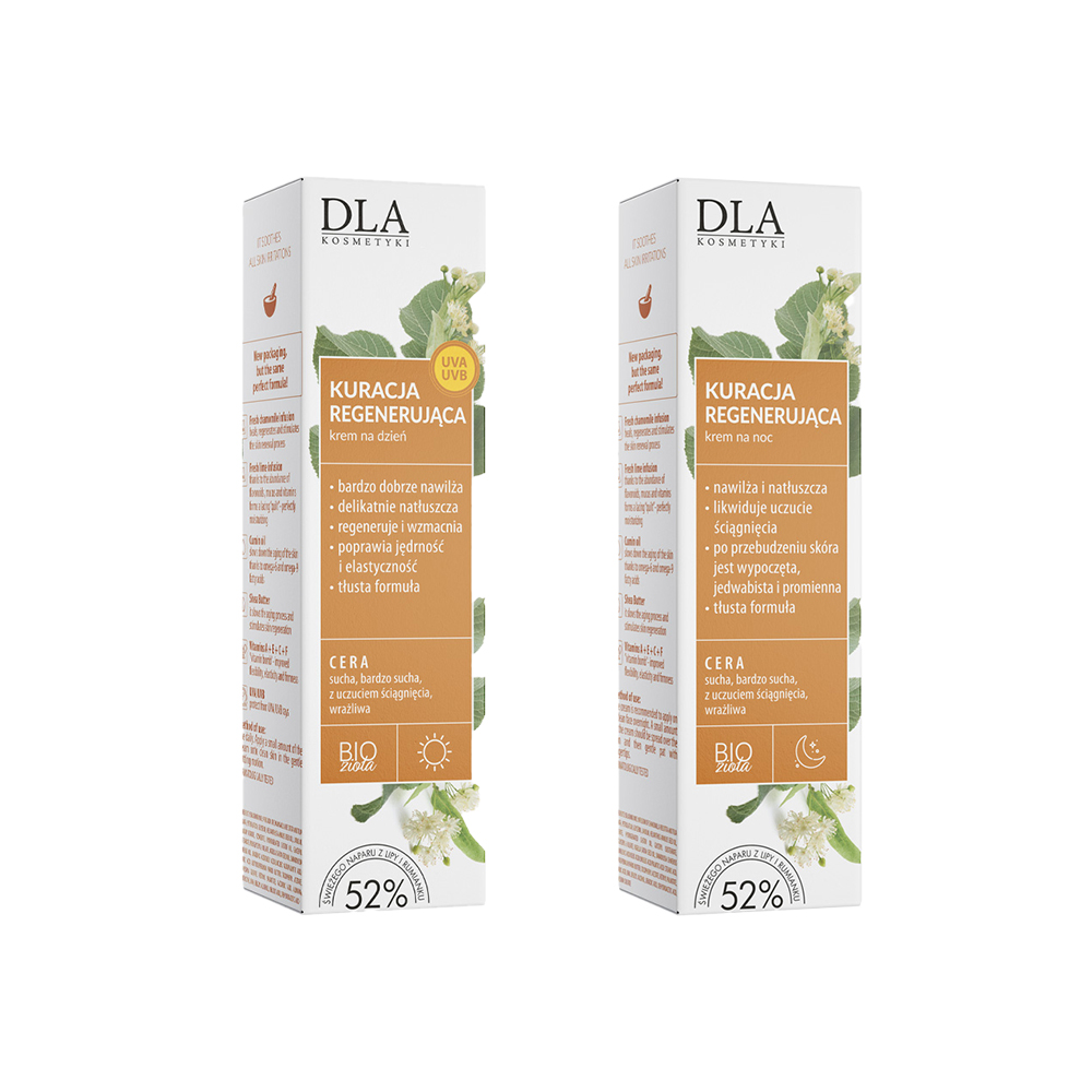 Kosmetyki DLA Kuracja Regenerująca zestaw do twarzy: krem na dzień, 30 g + krem na noc, 30 g