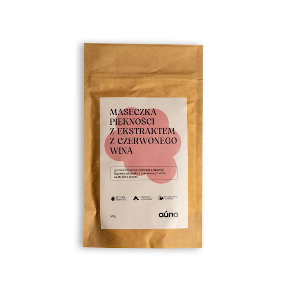 Auna maseczka piękności do twarzy z ekstraktem z czerwonego wina, 100 g