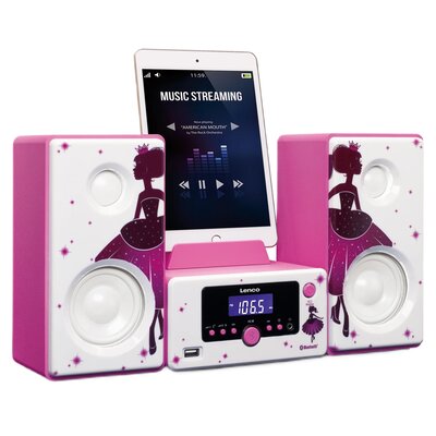 Wieża LENCO MC-020 Różowy