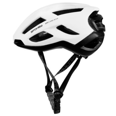 Kask rowerowy SPOKEY City Biało-czarny (rozmiar S/M)