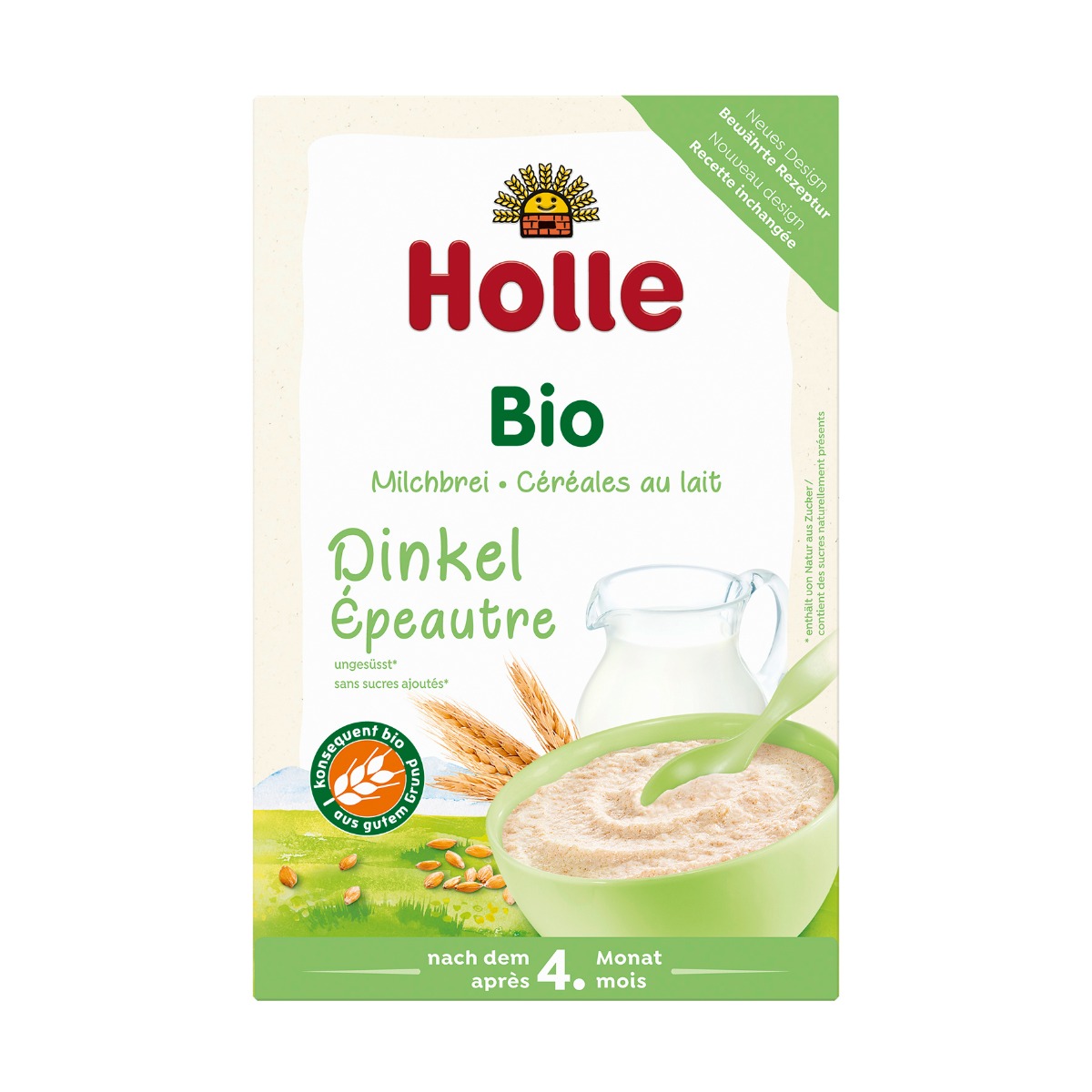 Holle BIO kaszka mleczno-orkiszowa pełnoziarnista, 250 g