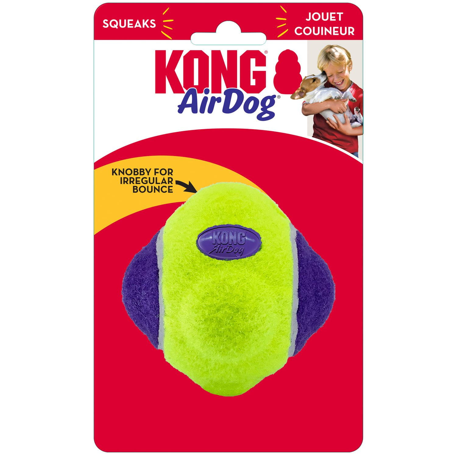 KONG® Zabawka dla psa AirDog® Squeaker Knobby Ball