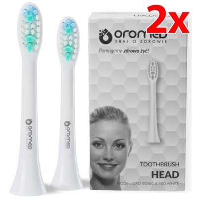 Oryginalna końcówka szczoteczki OROMED Oro-Sonic X Pro (2 szt.) (Masuje dziąsła)