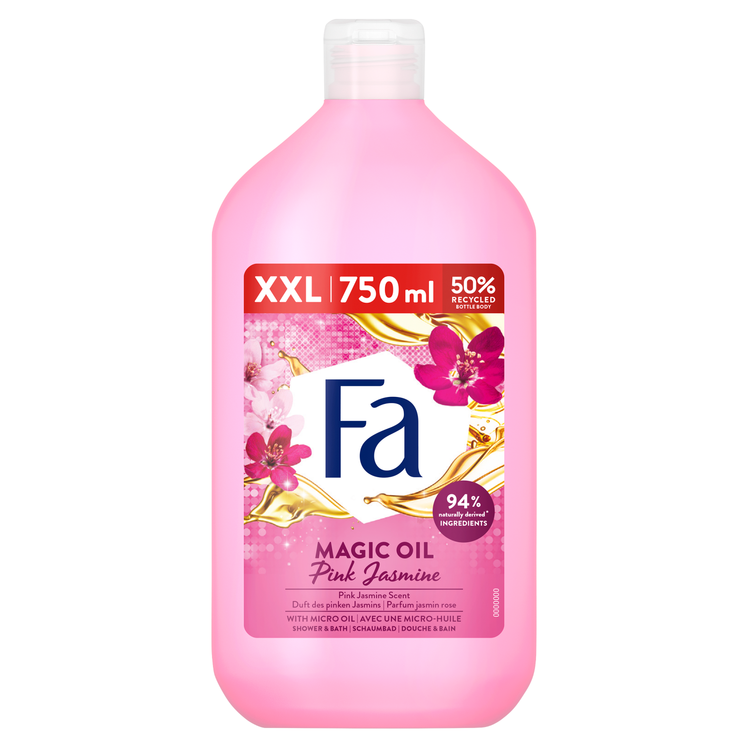 Fa Magic Oil Pink Jasmine żel pod prysznic i do kąpieli, 750 ml