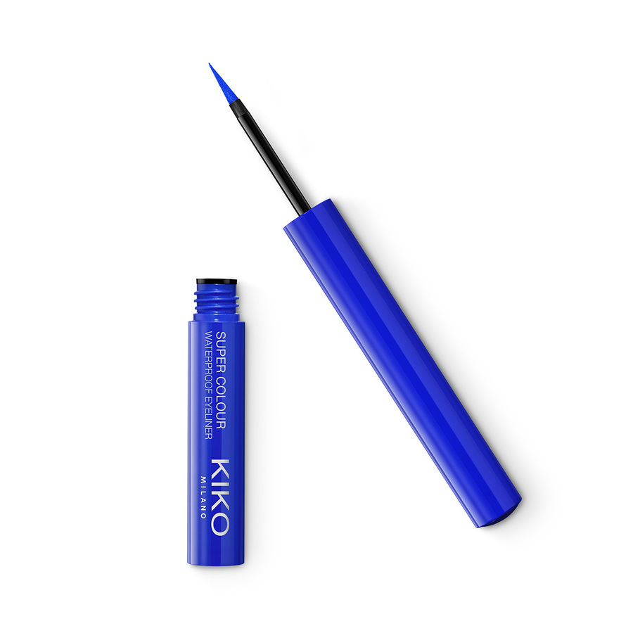 Kiko Milano Super Colour ultragładki wodoodporny kolorowy eyeliner w płynie 06 Blue, 1,7 ml