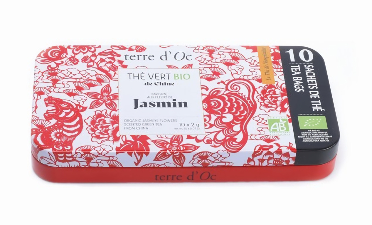 Terre d'Oc - Herbata zielona w torebkach 10 x 2 g Hospitality Jasmin