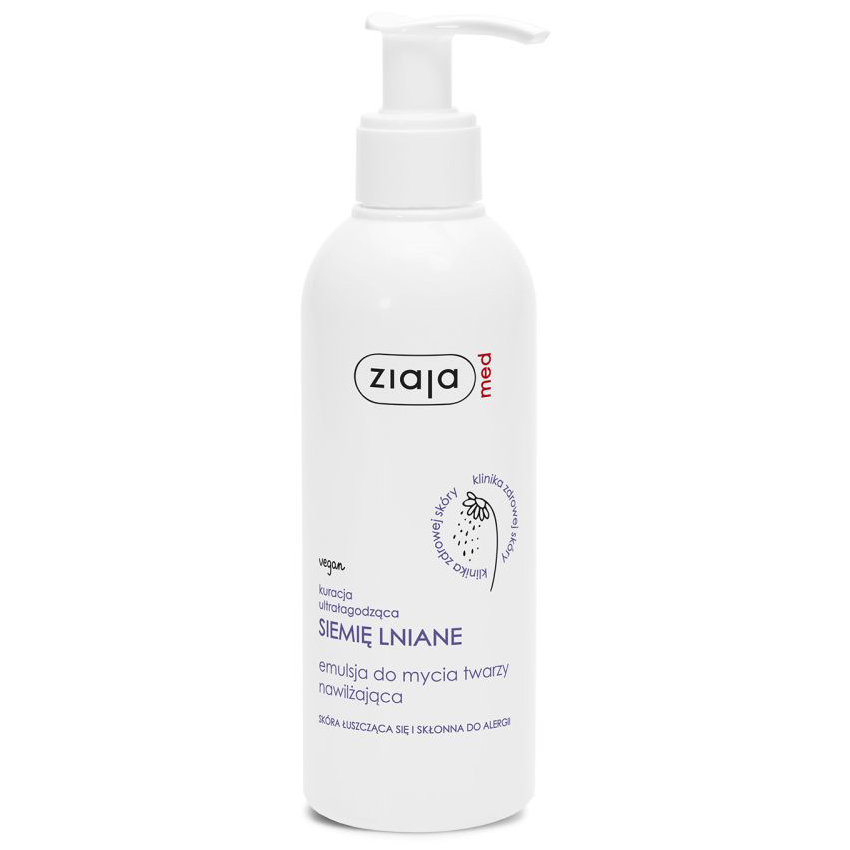 Ziaja med Kuracja Po Zabiegach nawilżająca emulsja do mycia twarzy, 190 ml