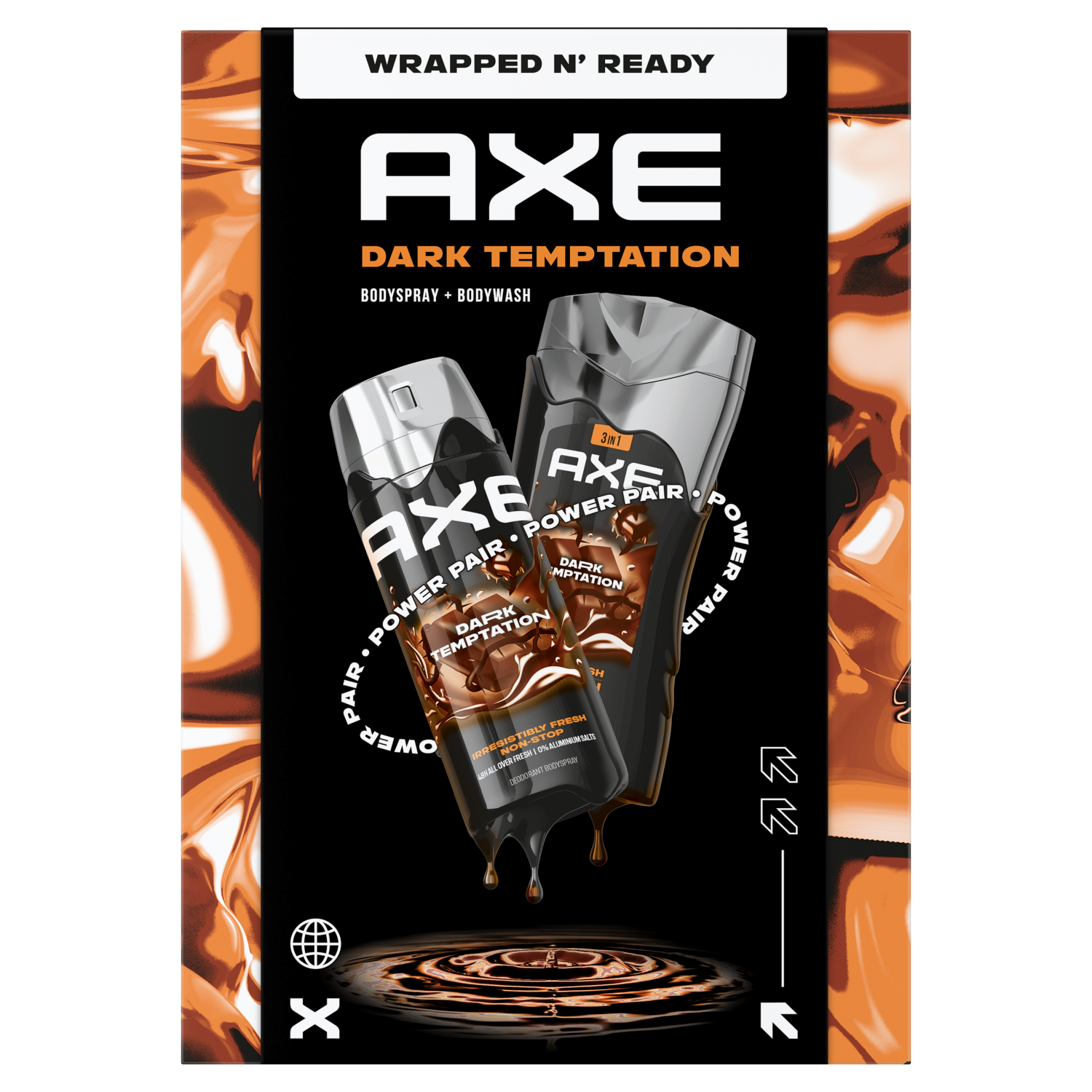 Axe Dark Temptation zestaw: dezodorant, 150 ml + żel pod prysznic, 250 ml