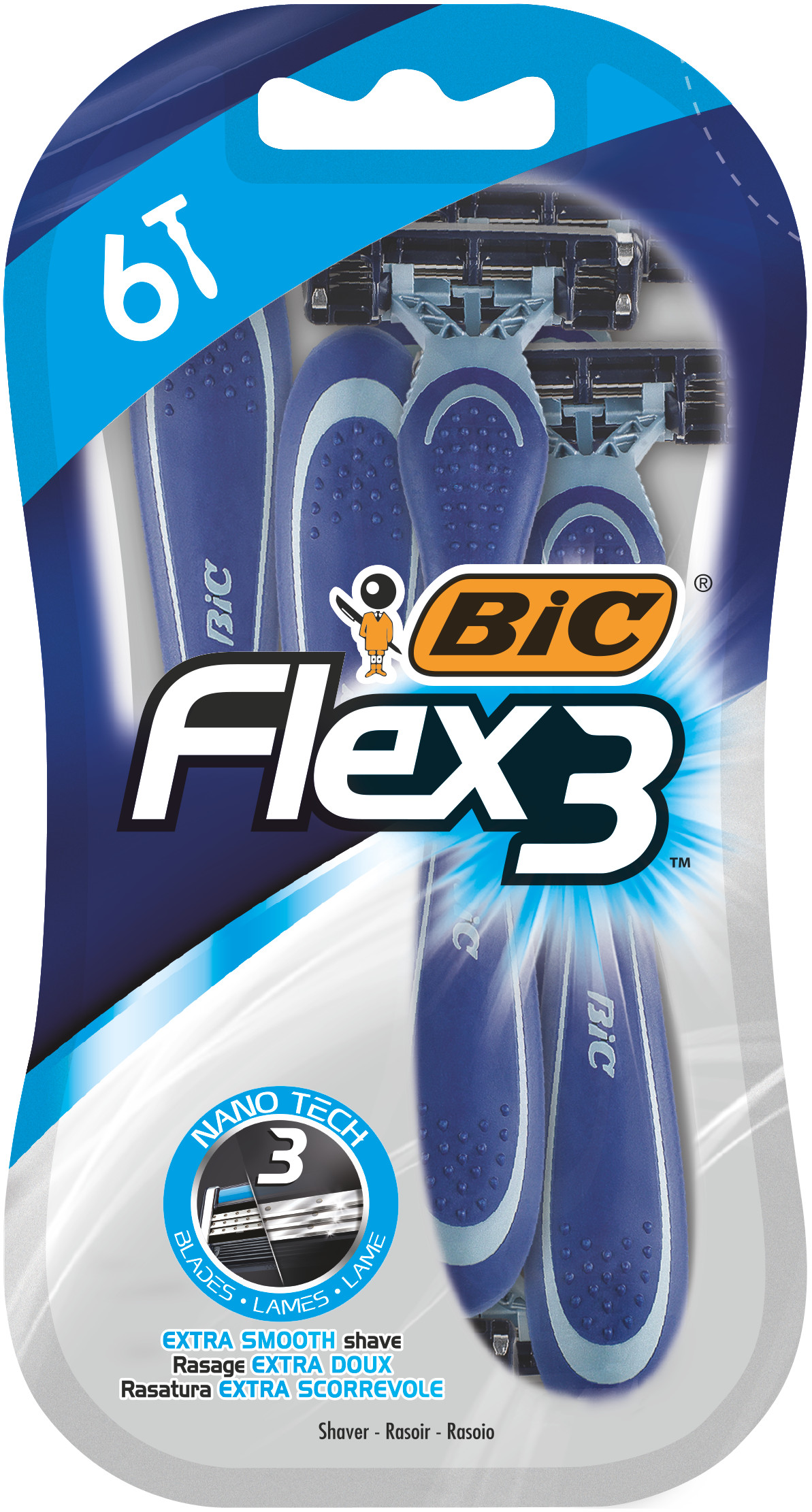 BIC Flex3 maszynka do golenia, 6 szt./1 opak.