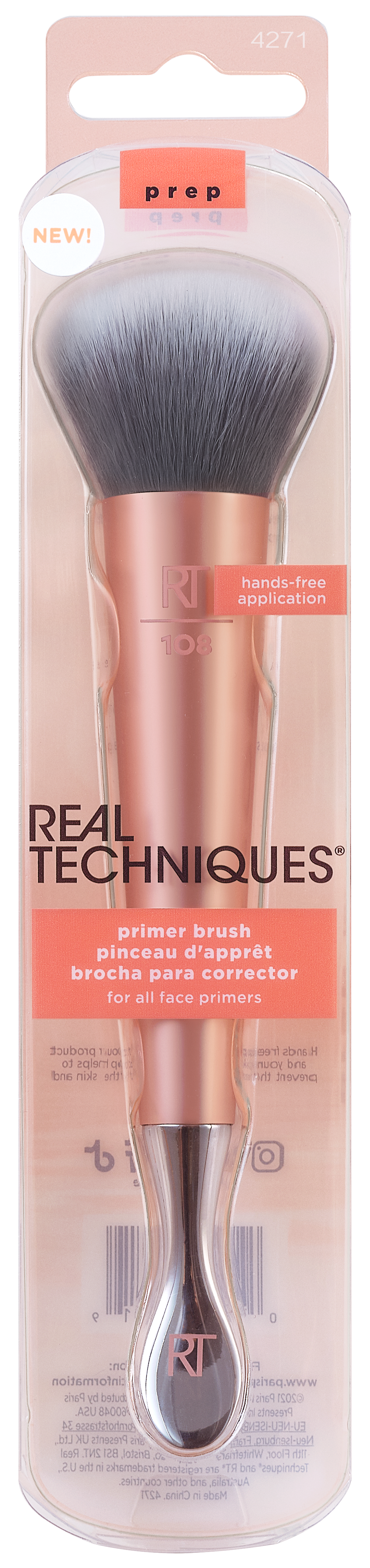 Real Techniques Priming Jar Brush  pędzel do aplikowania produktów do pielęgnacji i makijażu, 1 szt.