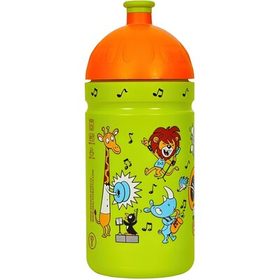 Bidon ZDROWY BIDON Kapela z Zoo 500 ml Zielono-pomarańczowy