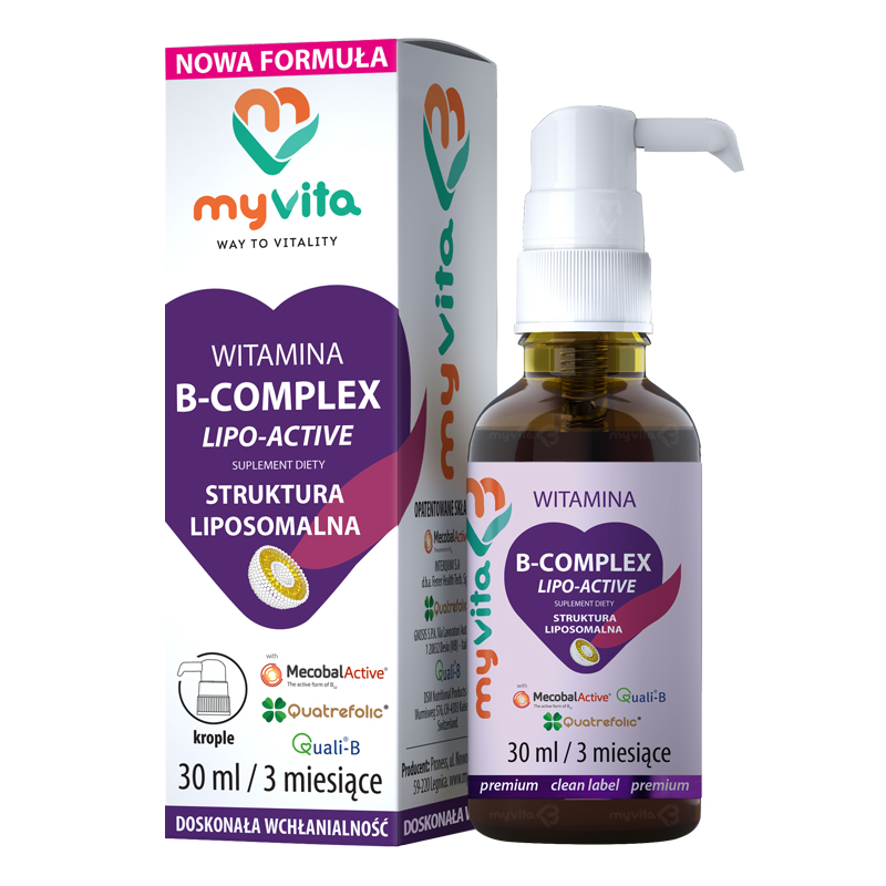Witamina B-Complex Lipo-Active - krople 30ml (MyVita )