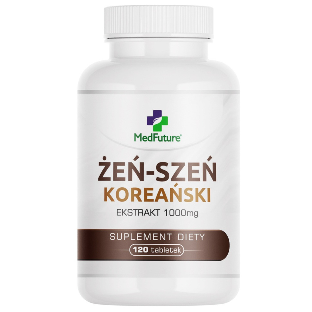 MedFuture Żeń-szeń koreański 1000 mg suplement diety, 120 tabl./1 opak.