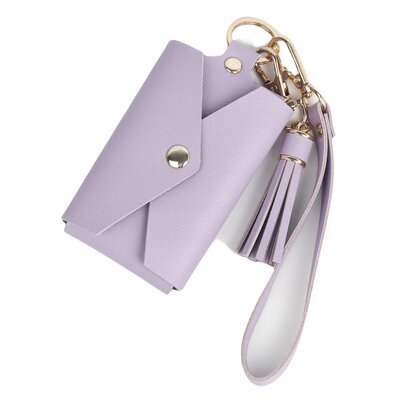 Etui na zdjęcia LOVEINSTANT SB8044 do FujiFilm Instax Mini Fioletowy + Brelok