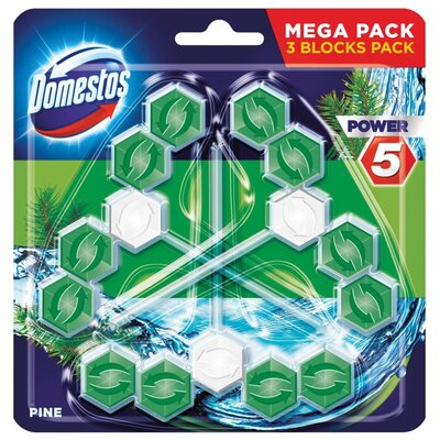 Kostka do WC DOMESTOS Power 5 Pine 3x55g