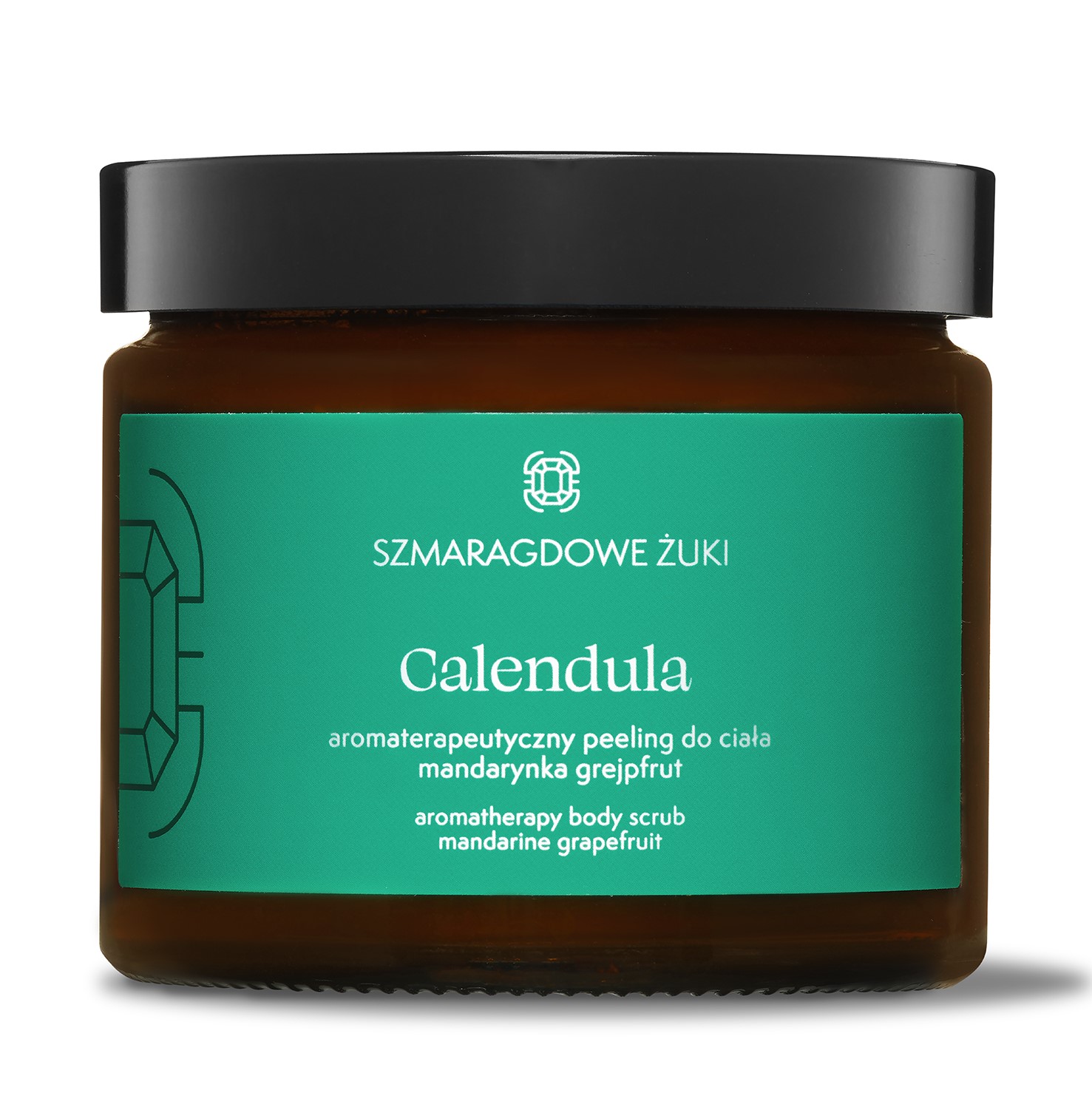 Szmaragdowe Żuki Calendula aromaterapeutyczny peeling do ciała mandarynka grejpfrut, 300 g