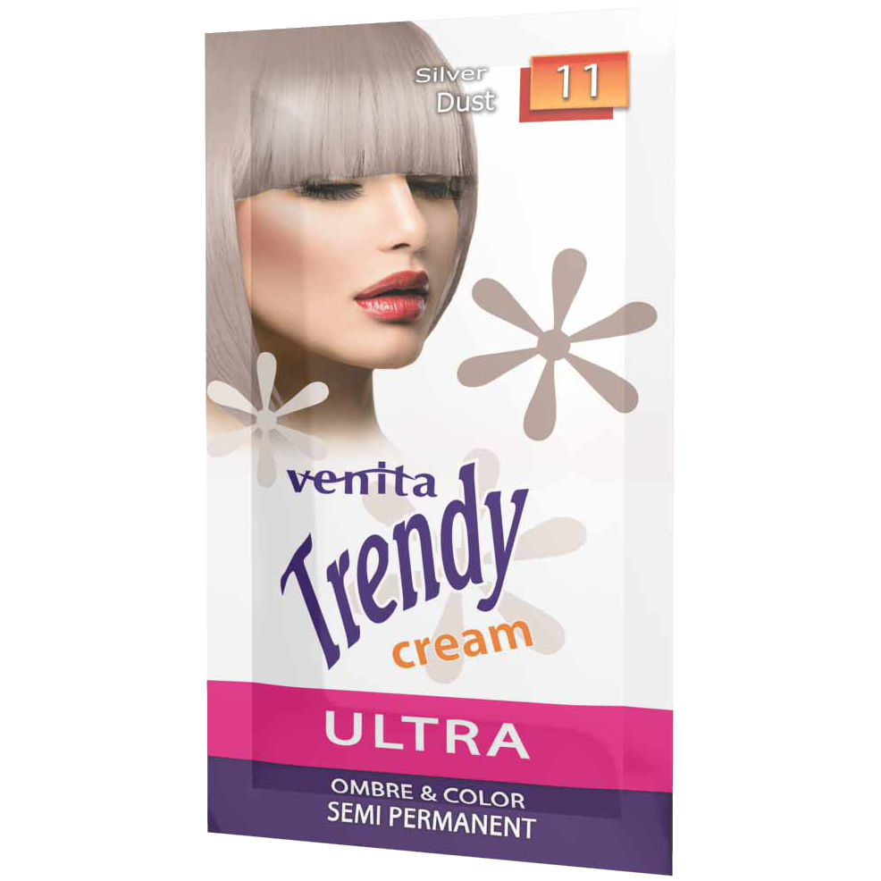 Venita Trendy Cream Ultra krem-toner koloryzujący do włosów 11 silver dust, 35 g