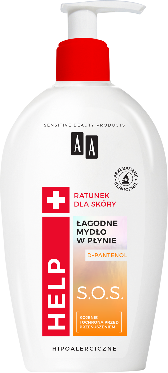 AA HELP łagodne mydło w płynie S.O.S z d-pantenolem, 300 ml
