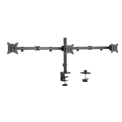 Uchwyt do monitora GEMBIRD MA-D3-01 17-27 cali Czarny