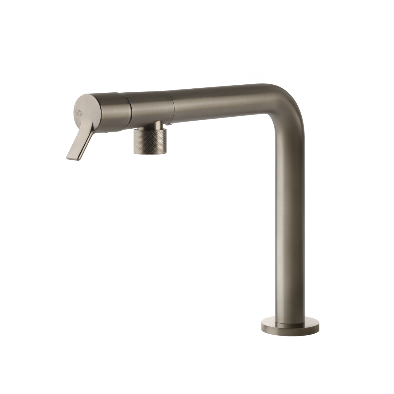 Gessi - Bateria kuchenna Fisso obrotowa wylewka Finox (Nikiel szczotkowany)