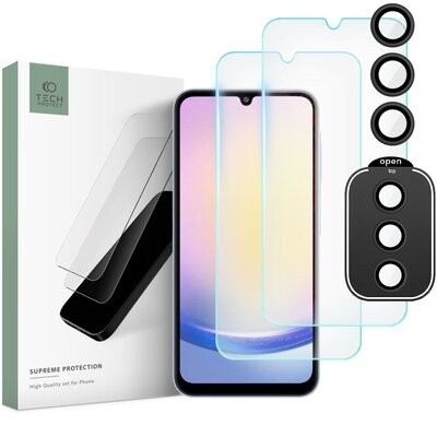 Szkło hartowane TECH-PROTECT Supreme Set do Samsung Galaxy A25 5G
