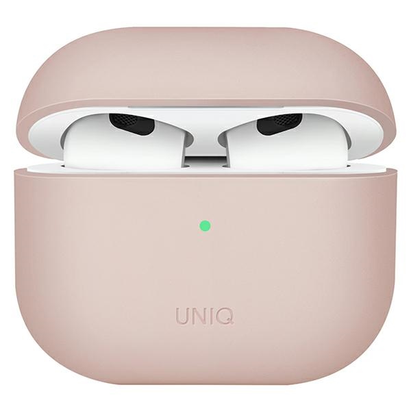 UNIQ Lino Silicone Case Pink - etui AiPods 3gen