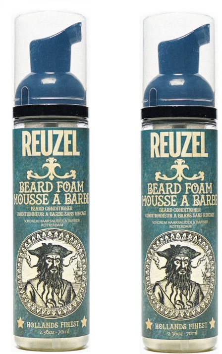 Reuzel Beard Foam zestaw: odżywcza pianka do pielęgnacji brody, 2x70 ml