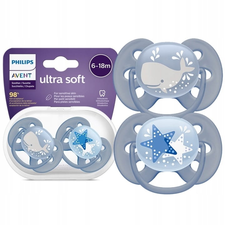 AVENT SMOCZEK ULTRA SOFT 6-18M ODDYCHAJĄCY + ETUI