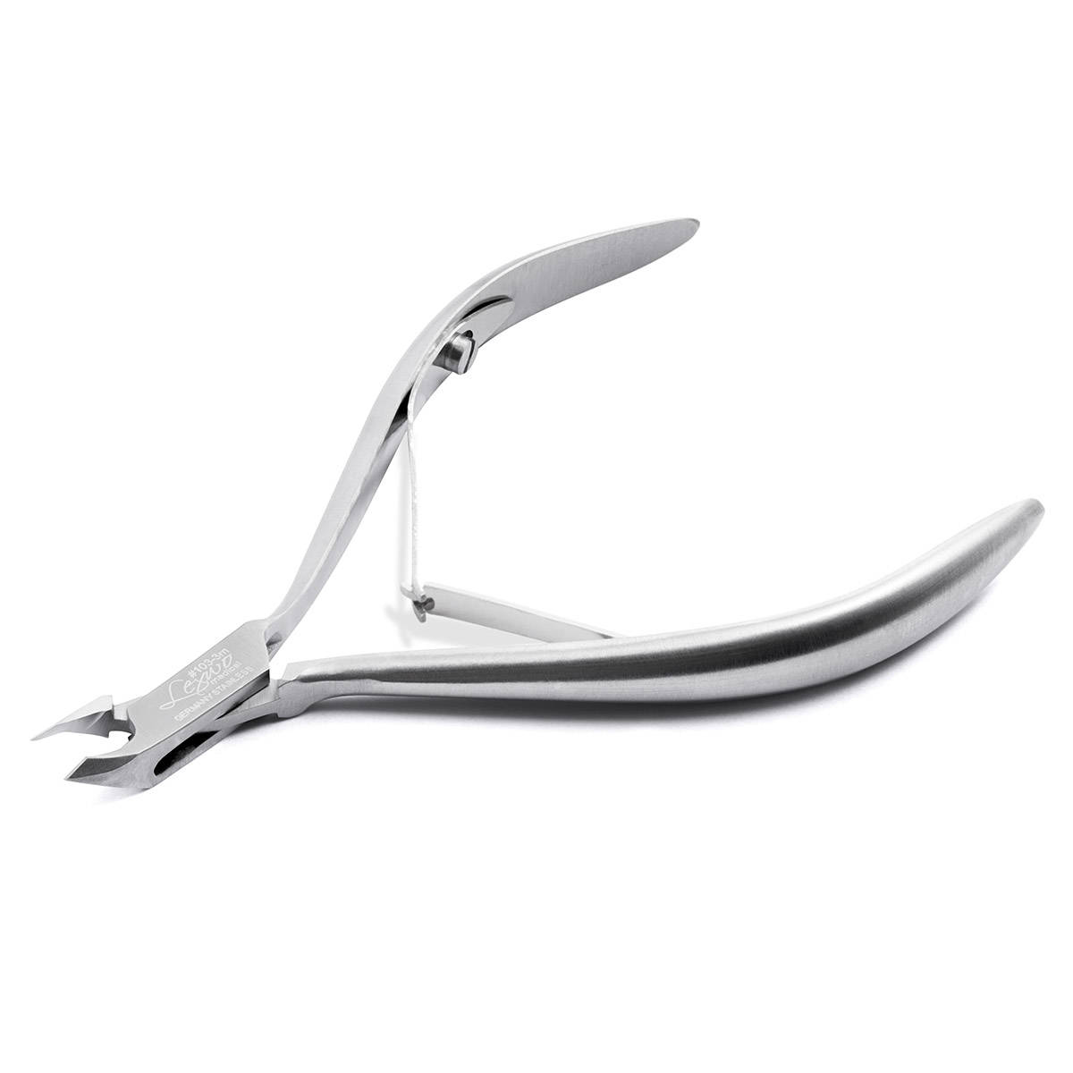 Lexwo 103 cążki do skórek ostrze 3 mm, srebrne, 1 szt.