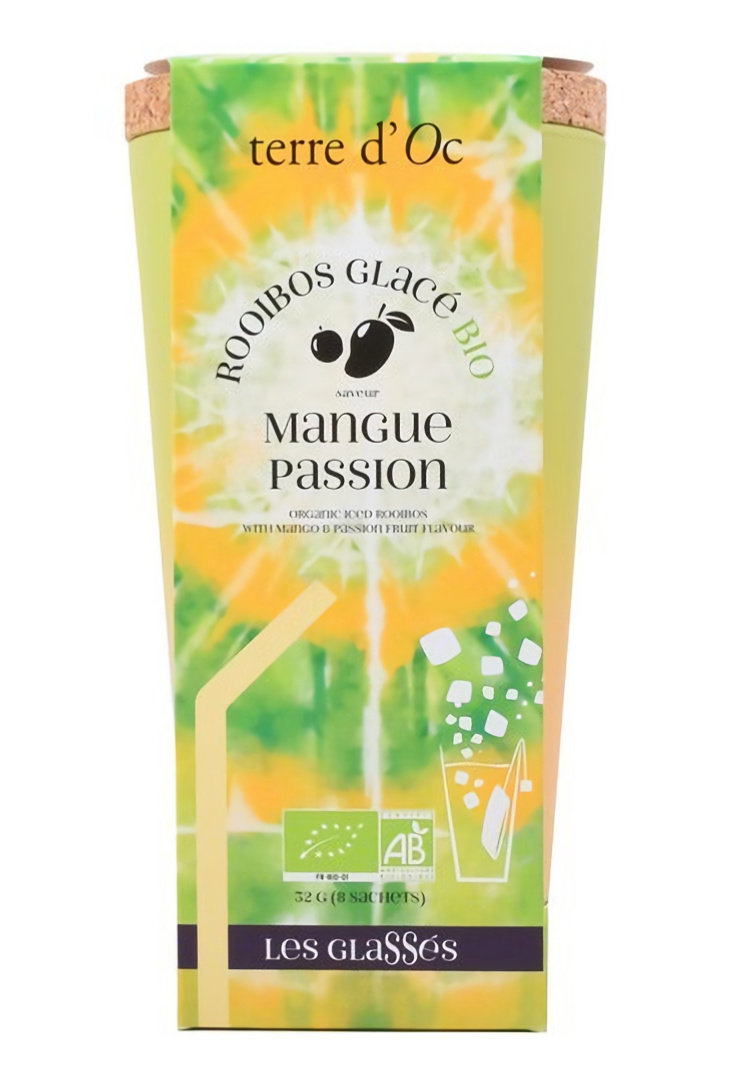 Terre d'Oc - Zestaw herbata mrożona + kubek Iced Mangue Passion