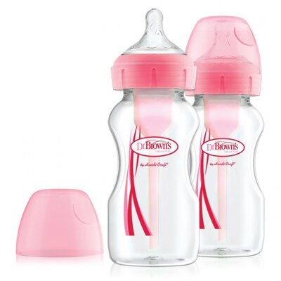 Butelka DR BROWNS Options+ 270 ml (2 szt.) Różowy