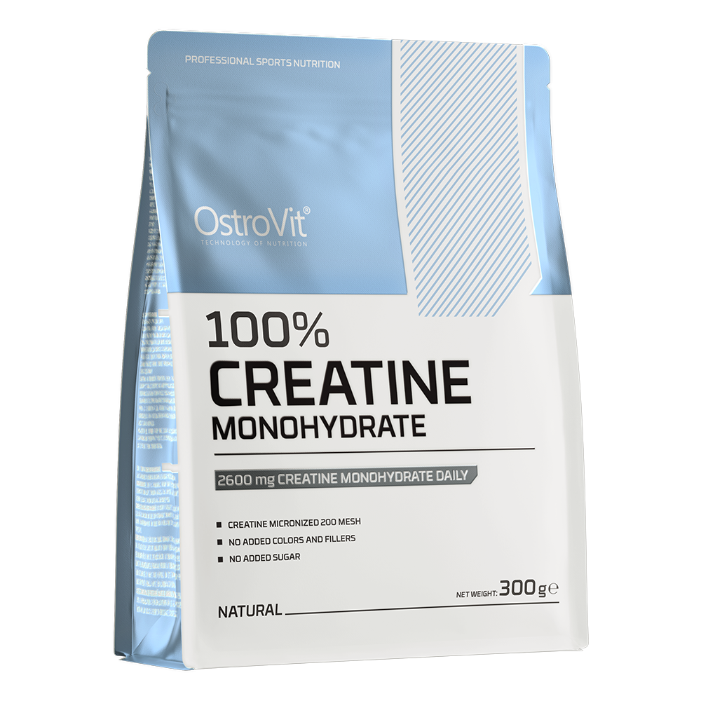 OstroVit Monohydrat Kreatyny suplement diety o smaku naturalnym, 300 g