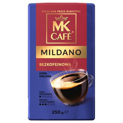 Kawa mielona MK CAFE Mildano Bezkofeinowa 0.25 kg