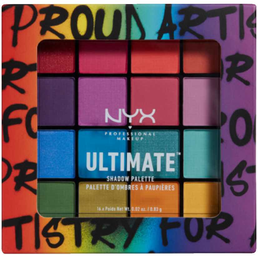 NYX Professional Makeup Brights paletka cieni do powiek, 13 g