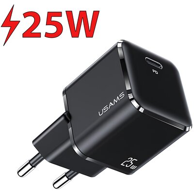 Ładowarka sieciowa USAMS T42 CC140TC01 25W Czarny