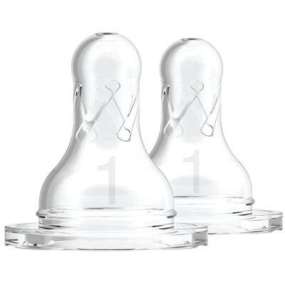 Smoczek DR BROWNS Standard Przezroczysty 0-3 m (2 sztuki)