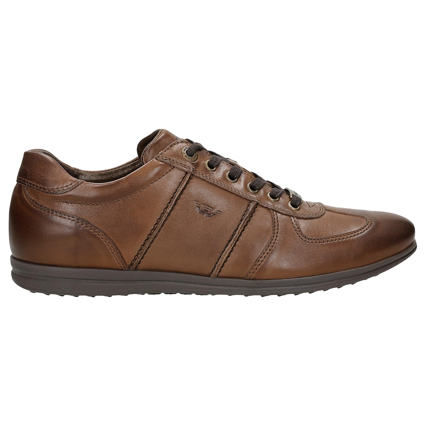 Wojas Jasnobrązowe Sneakersy Męskie Ze Skóry Licowej