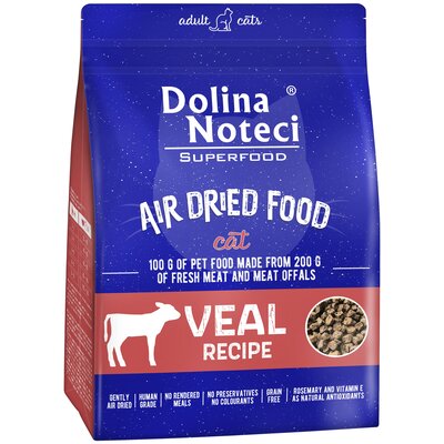Karma dla kota suszona DOLINA NOTECI Superfood z cielęciny 1 kg
