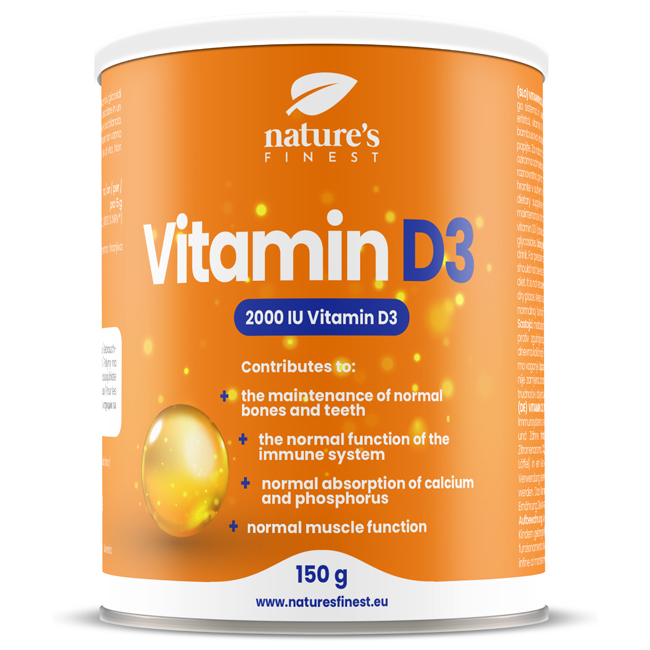 Nature's Finest Vitamin D3 suplement diety, 150 g