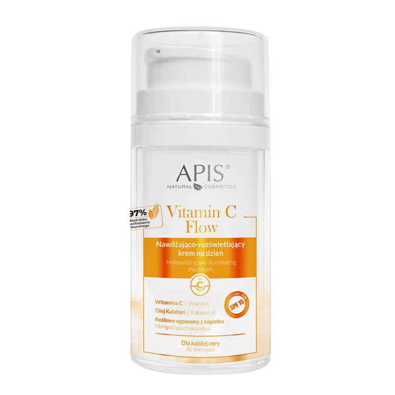 Apis Vitamin C Flow nawilżająco-rozświetlający krem do twarzy na dzień, 50 ml