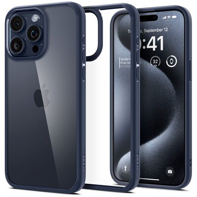 Etui SPIGEN Ultra Hybrid do Apple iPhone 15 Pro Max Niebieski
