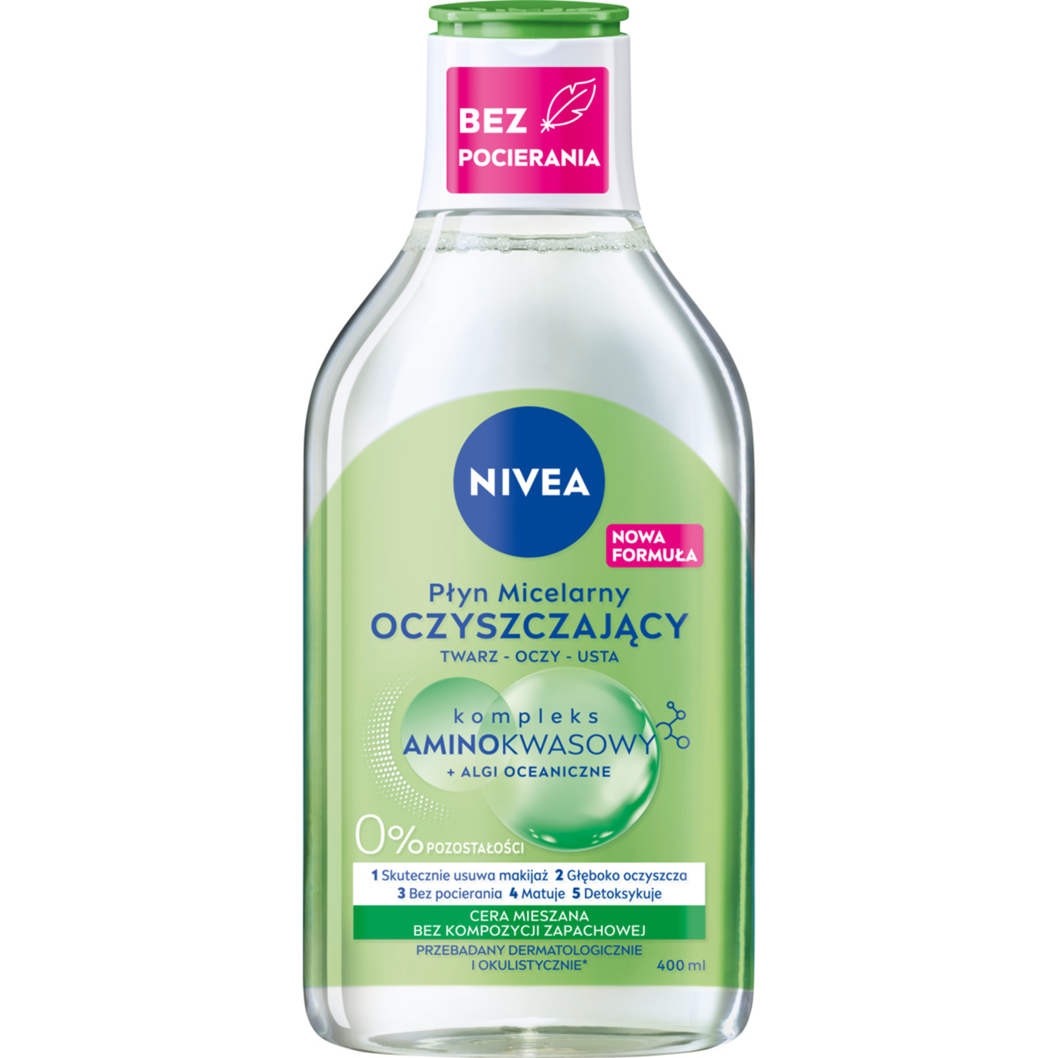 Nivea oczyszczający płyn micelarny dla cery mieszanej, 400 ml