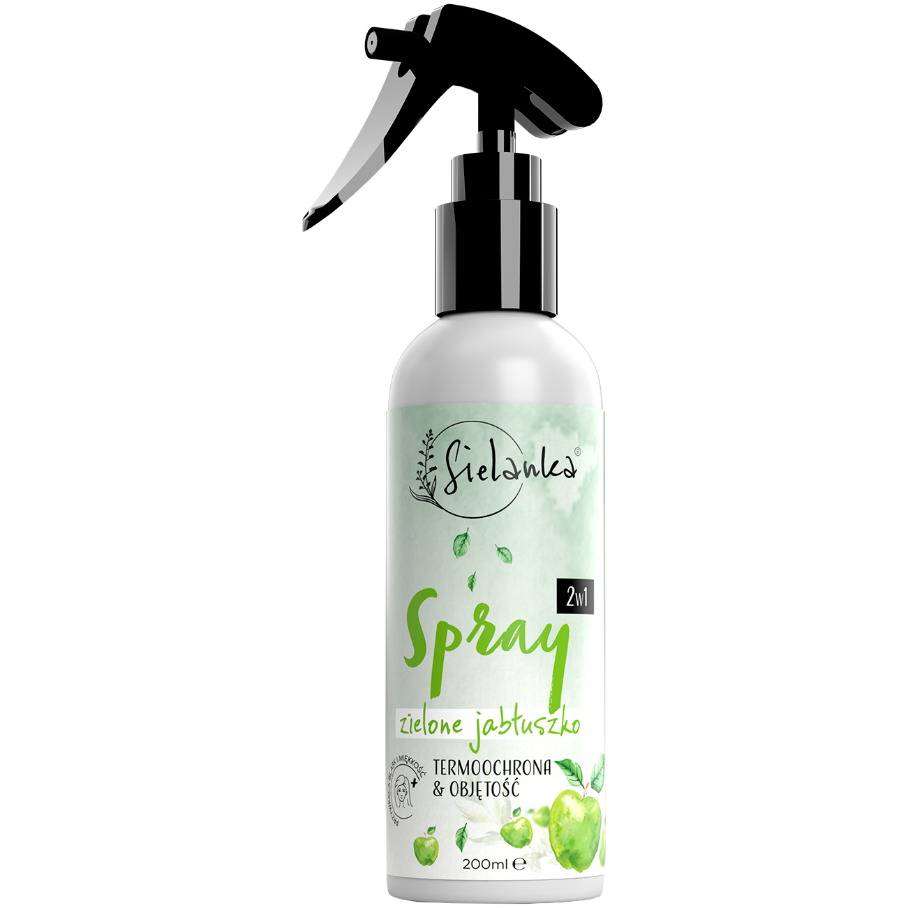 Sielanka Zielone Jabłuszko termoochronny spray do włosów, 200 ml