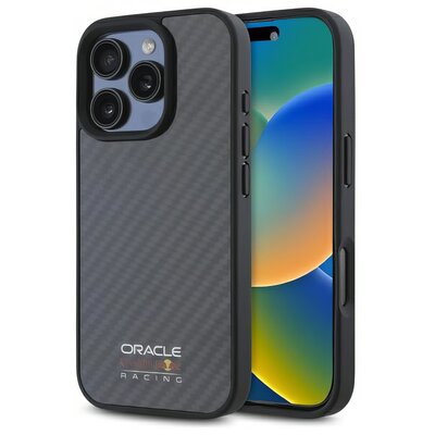 Red Bull Carbon Fiber Shiny Logo MagSafe czarny - etui iPhone 16 Pro Max