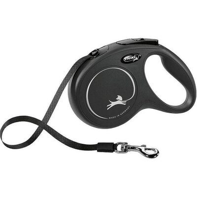 Smycz FLEXI New Classic M (5 m - 25 kg) Czarny