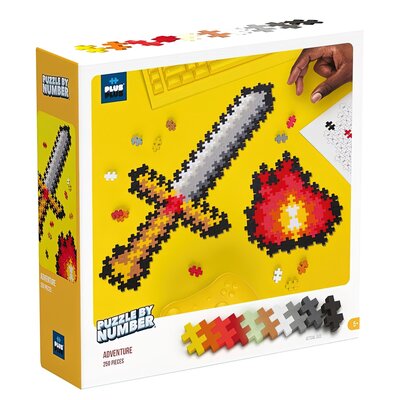 Klocki plastikowe PLUS-PLUS Puzzle by number Przygoda 014-3910