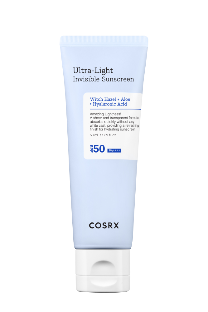 Cosrx Ultra Light Invisible Sunscreen krem do twarzy z SPF50, 50 ml